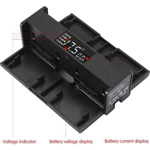 4 in 1 Portable Drone Battery Charger For DJI Mavic 2 Pro Zoom Converter Battery Charging Hub Smart Charger digit LED Screen