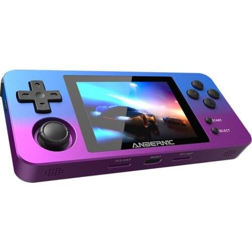 Powkiddy RG280M Retro Handheld Game Console Metal Shell Open System Support TF Card MP4 Player For PS1 CPS1 2 Children Game Gift