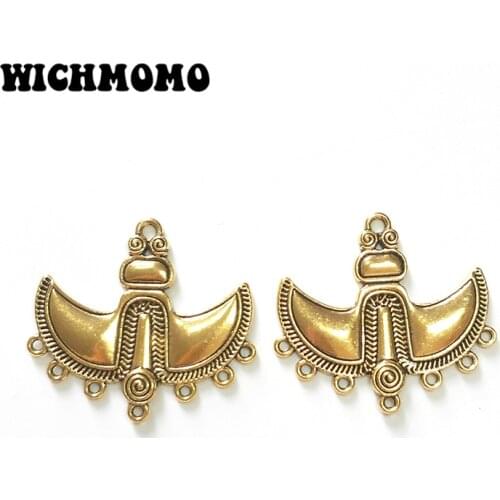 Fashion 5pcs Boat Anchor Porous Linker Connectors Charms Retro Gold Zinc Alloy Jewelry Accessories for DIY Necklace Earrings