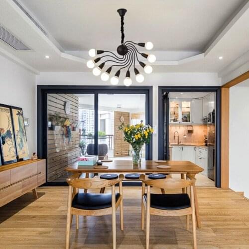 Nordic personalized room lamp bedroom chandelier warm lamp lighting modern simple living room dining room Chandelier