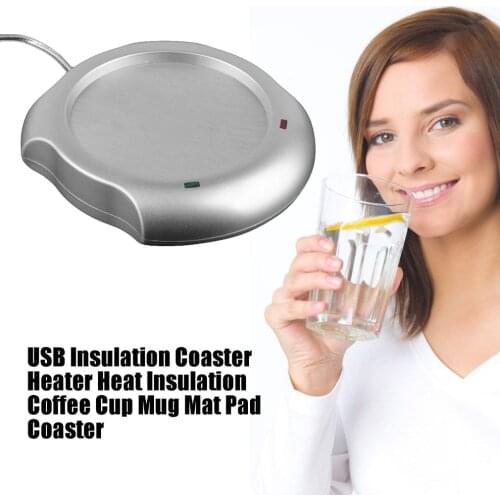 USB Insulation Coaster Heater Heat Insulation Electric Warmer Multifunctional Coffee Cup Mug Mat Pad Home Office Accessory