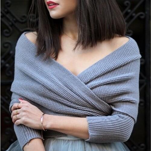 2019 Autumn Winter Sweater Women Long Sleeve Loose Cardigan Knitted Criss Cross Jumper Knitwear Coat Female Sweaters