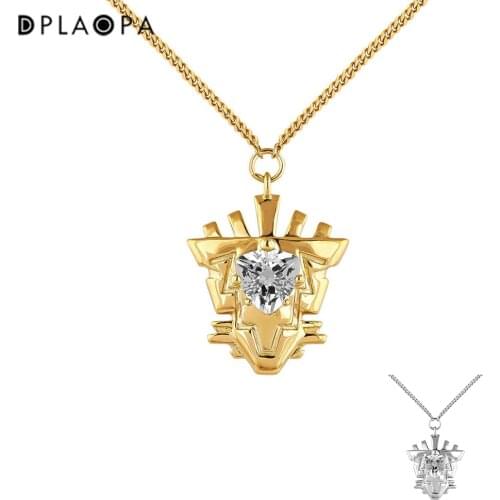 DPLAOPA 925 Sterling Silver Gold Coated Silver Quartz Motif Necklace Choker Long Chain Luxury Women Weddng Jewelry Wholesale