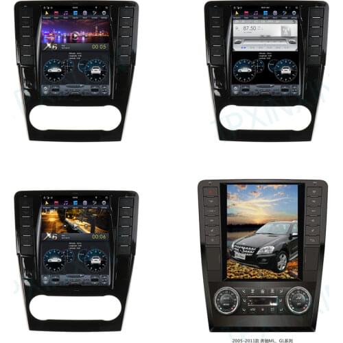 For Mercedes-benz W164 W300 ML350 ML450 ML500 GL 2005+ Android Car Stereo Car Radio with Screen Tesla Player GPS Navigation