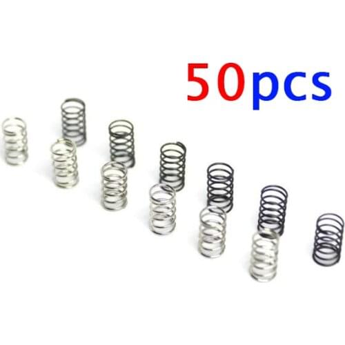 Free Shipping 50PCS Silver Strong Spring / Black Weak Spring For Tamiya Mini 4WD RC Car Spare Parts 10305