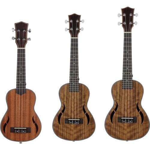 21/23/26inch 4 Wooden Ukulele Hawaiian Guitar Soprano Ukulele Acoustic Instrument Musical Instruments mini guitarra child gift