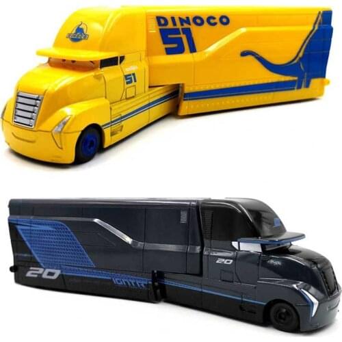 Disney Pixar Cars 3 Lightning Mcqueen Jackson Storm Mack Uncletruck 1:55 Diecast Metal Car Toys Children Birthday Christmas Gift