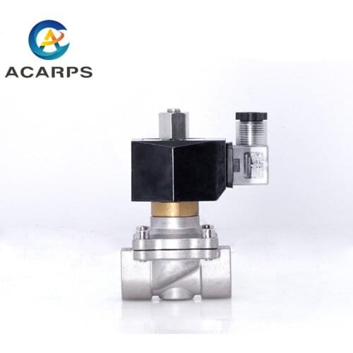 DN20 Normally Open Solenoid Valve Water 12v 3/4"High Temperature Eletric Water Valve Stainless Steel