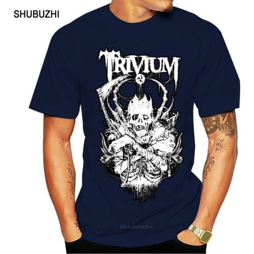 T Shirt For Men - Trivium heavy metal band men cotton tshirt summer brand teeshirt euro size