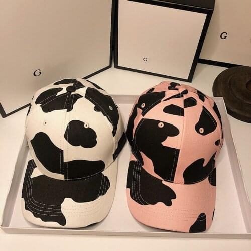 HT149New Fashion Baseball Cap men sun hat womens hats Black white hip hop men Snapback adjustable Casual Outdoor women Caps Cow