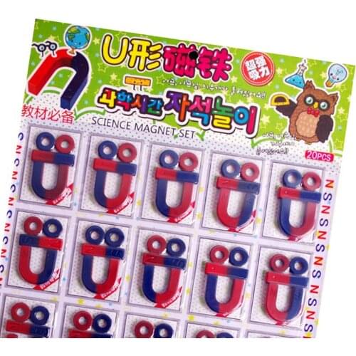 K1KC Isotropic Ferrite Magnet Kit for Science Education Experiment Teaching Toy Childen Hanging Board Toys