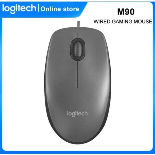 Logitech M90 USB Wired Gaming Mouse 3 Buttons Ergonomic Design Optical Mouse for Laptop Desktop PC