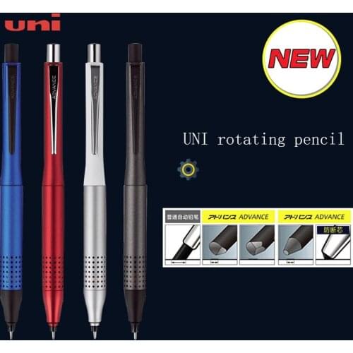 1Pc UNI Mechanical Pencil Metal Low Center of Gravity M5-1030 Kuru Toga 0.5mm Double Rotation Speed Write Constant Stationery