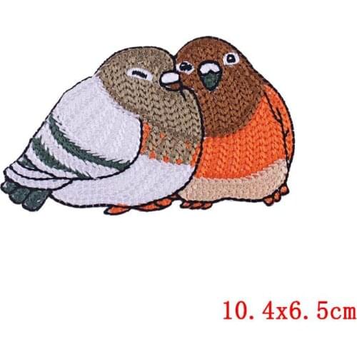 50pcs/Lot Embroidery Patches Letters Clothing Decoration Accessories Cartoon Sushi Bird Diy Iron Heat Transfer Applique