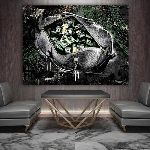 Canvas Print Picture Wall Art Paintings 1 Piece Abstract Purse Money Home Decor Modular Modern Poster For Living Room Framework
