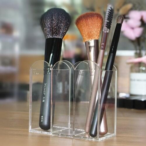 New Arrival Brushes Organizer Clear Acrylic Makeup Organizer Box Brush Pencil Holder