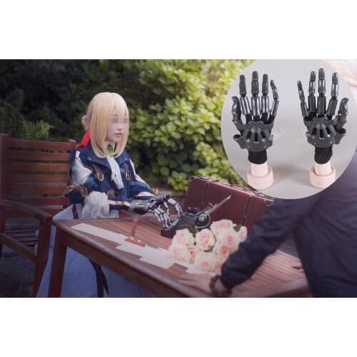 New Anime Violet Evergarden Cosplay Movable ABS Plastic Machine Hand Auto Memories Doll figure Hand Halloween Cosplay Props