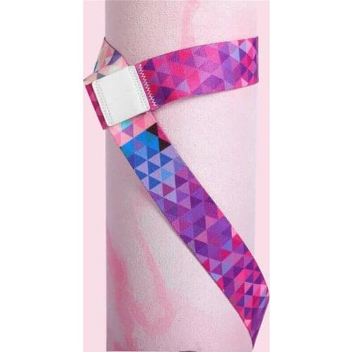 Yoga Adjustable Shoulder Strap Sports Sling Shoulder Carry Belt Yoga Mat Strap Belt Exercise Stretch Fitness Elastic Yoga Belt