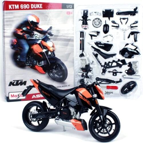 Maisto 1:12 KTM 690 Duke 3 Assembly DIY MOTORCYCLE BIKE Model Collection Kids Gifts Original Box Free Shipping