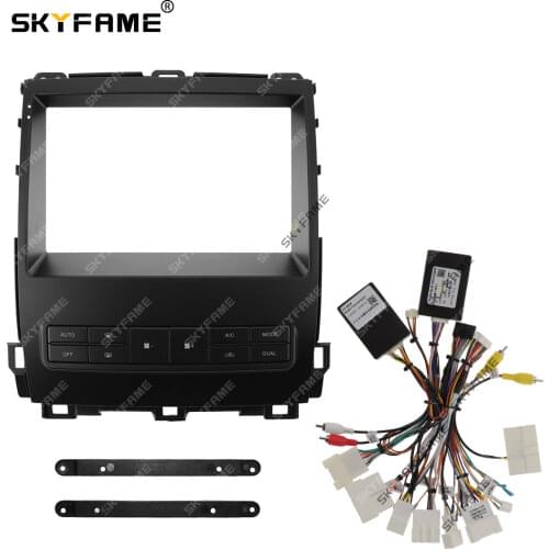 Car Radio Fascia Frame Cable Canbus For TOYOTA PRADO 120 04-09 Stereo Android Dashboard Kit Face Plate