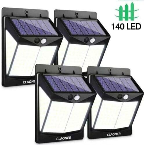 Solar wall light human body induction light 140 light LED high-power household explosion-proof outdoor IP65 waterproof electric