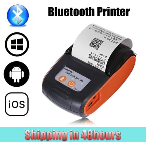GOOJPRT PT210 58mm Thermal Receipt Printer USB & Bluetooth Interface Wireless Connect With Phone Free Application Mini Printer
