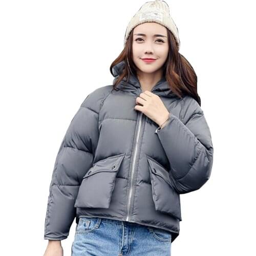 Thick Warm Hooded Parka Mujer Cotton Padded Coat Winter Jacket Women Plus Size Female Autumn Fashion Bat Sleeve Overcoat ls052