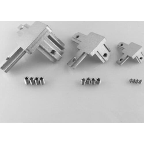 4pcs/lot L type 3-dimensional bracket 2020 Concealed 3-way corner connector EU standard 20/30/40 series Aluminum Profile parts