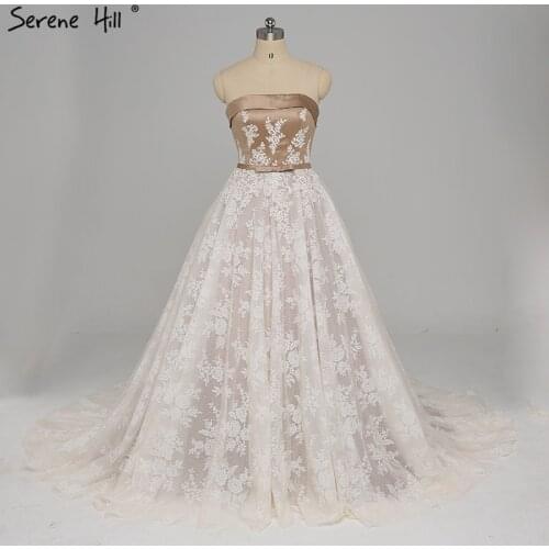 Vintage Sleeveless Appliques Satin Prom Dresses 2021 Strapless Sexy Evening Party Dress Longo Real Photo HA2143