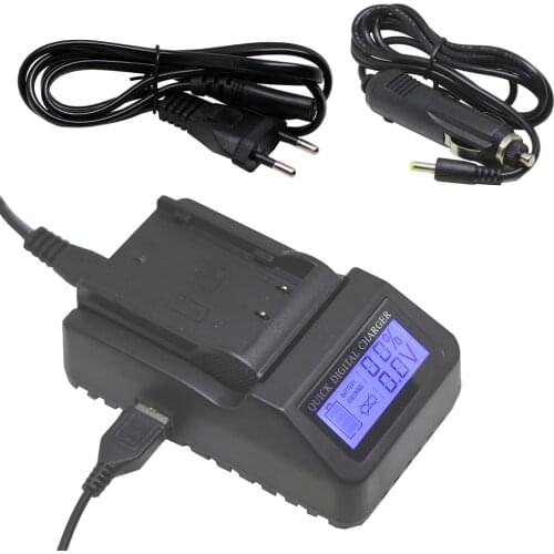 DMW-BLF19E Battery Mini Travel LCD Charger for DMW-BLF19 BLF19GK BLF19PP DMC-GH3 GH3A GH3AGK GH3GK GH3H GH3HGK GH3K GH4 GH4G