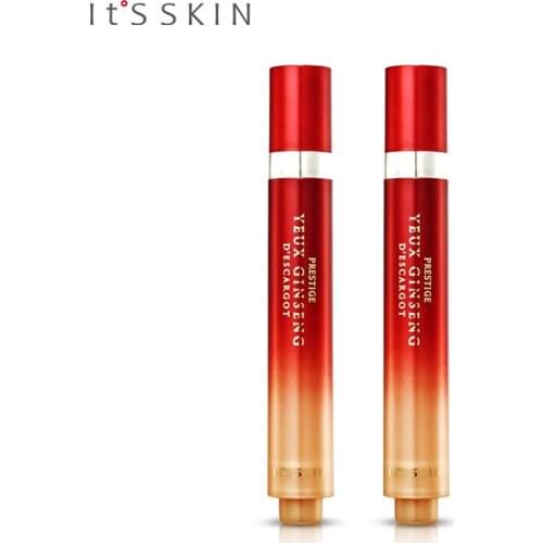 Its Skin Prestige Yeux Ginseng Descargot Eye Serum 15ml*2 Snail Eye Cream Peptide Collagen Serum Eye Care Against Puffiness