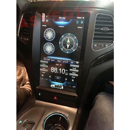 13.3'' Tesla Vertical Screen Android Navigation Radio Car DVD Player For JEEP GRAND CHEROKEE 2009-2013