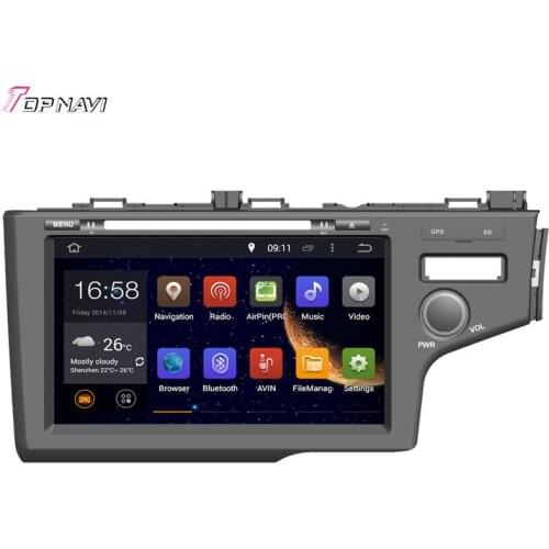 Topnavi 8'' Quad Core Android 6.0 Car GPS Navigation for FIT 2014 For Honda Autoradio Multimedia Audio Stereo
