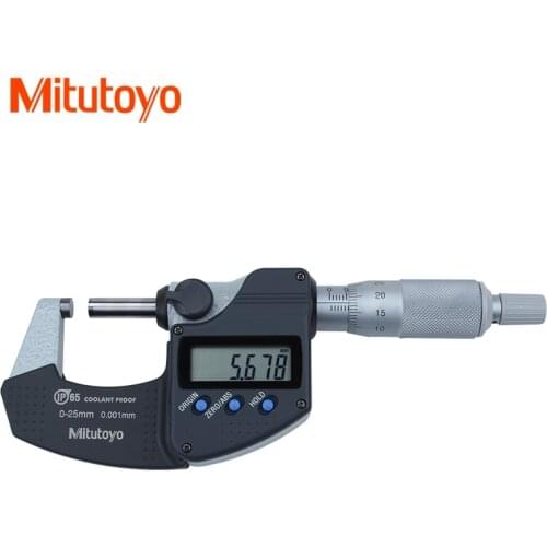 Mitutoyo Digital Micrometer 0-25/25-50/50-75/75-100mm/0.001mm Metric 293-240 Screw Gauge Waterproof Measuring Tools