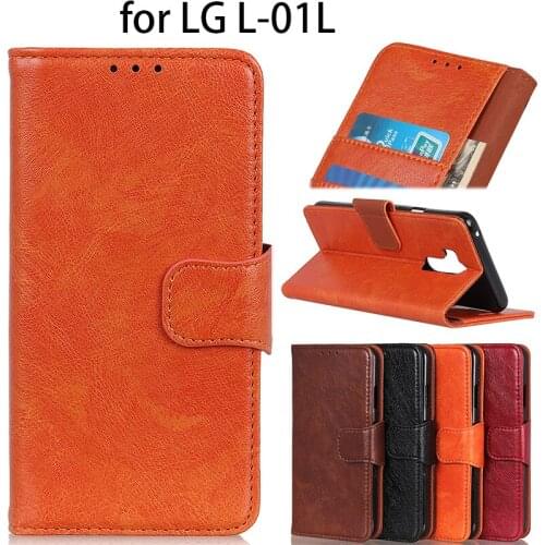 For LG L-01L Luxury NP leather Phone cover fundas, for LG 01L protective anti-Crack mount case capa with card slot