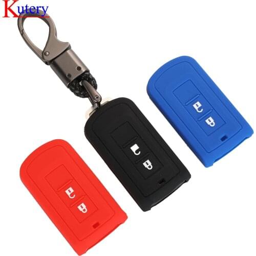 Kutery 10PCS Remote Coloful Silicone Car Key Cover Case 2BTN For Mitsubishi L200 ASX Outlander Eclipse Cross Pajero Sport Lancer