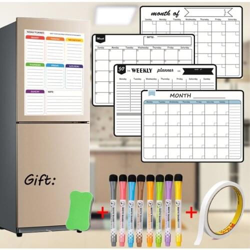 A3 Size Magnetic Month Planner Wall Weekly Planner Dry Erase Whiteboard Calendar Board Home School Message Board