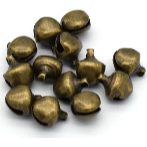 Small Jingle Bell Charms Christmas Bell Holiday Bell Bronze Bell Decoration Ornaments Pendant Bell for Collar Christmas Home