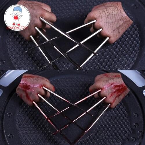 1/6 Scale Wolverine Logan Paw Hands Type Connector Normal/Damage Blood Version For 12 Inches Action Figures