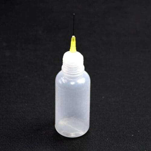 Drop Ship&Wholesale 1pc 50ml Clear Liquid Bottle For Rosin Solder Flux Paste With 1 Needle New Oct.14