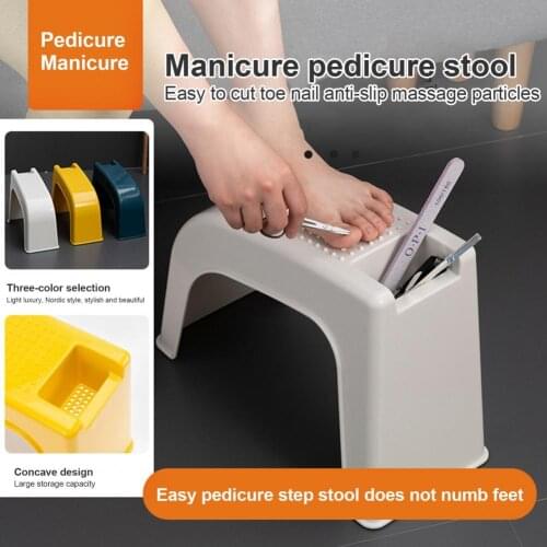 Shower Foot Stool Pedicure tool Anti-skid Design Multifunctional Plastic Shower Foot Rest Stand for Shaving Legs Foot Stool Rest