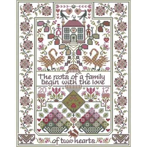 TOP Totem-Heart of Love patterns Counted Cross Stitch 11CT 14CT 18CT DIY Chinese Cross Stitch Kits Embroidery Needlework Sets