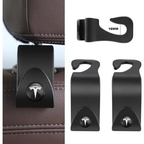 2Pcs Clips Car Seat Hook Auto Fastener Accessries For Tesla Model 3 Model X Model S Roadster Car Styling