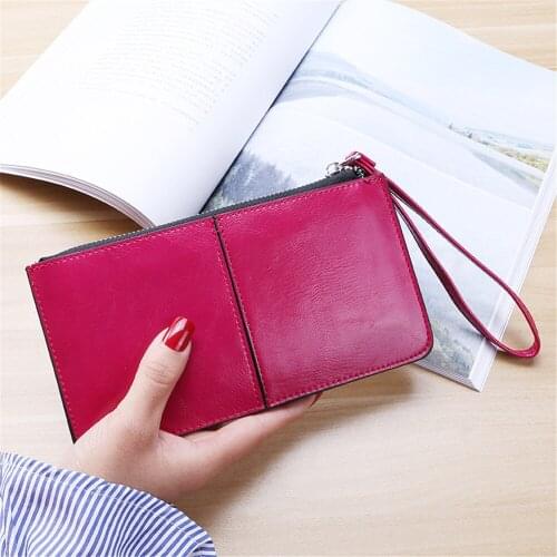 2019 Women Wallets Purses Wallet Brand Credit Card Holder Clutch Coin Purse Cellphone Pocket Gifts For PU Leather Long Money Bag