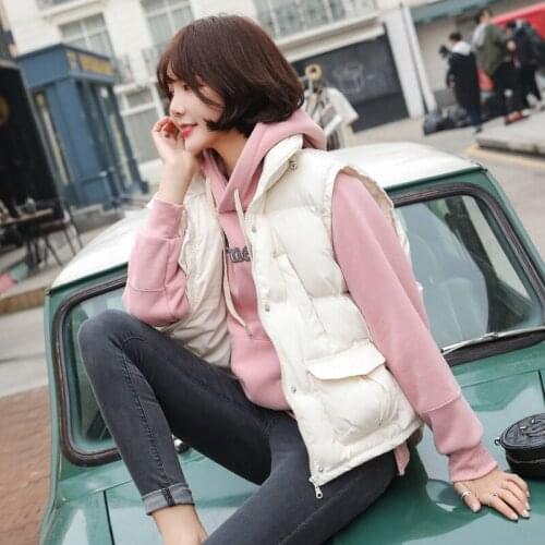 Women Winter Vest Waistcoat 2019 Autumn Vest Female Casual Warm Vests Womens Sleeveless Jacket Coat plus-size DJ032