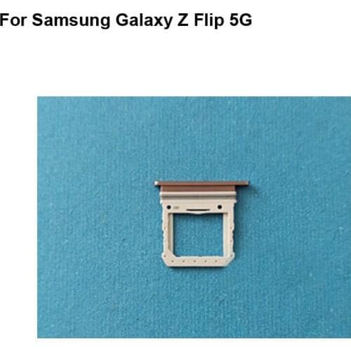 1PCS For Samsung Galaxy Z Flip 5G Tested Good Single Sim Card Holder Tray Card Slot SM-F7070 Sim Card Holder F700N Replacement