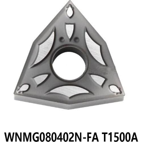 100% Original WNMG080402N-FA T1500A Carbide Inserts WNMG080402 Cermet Turning Tools Lathe Cutter WNMG0804 10pcs/box
