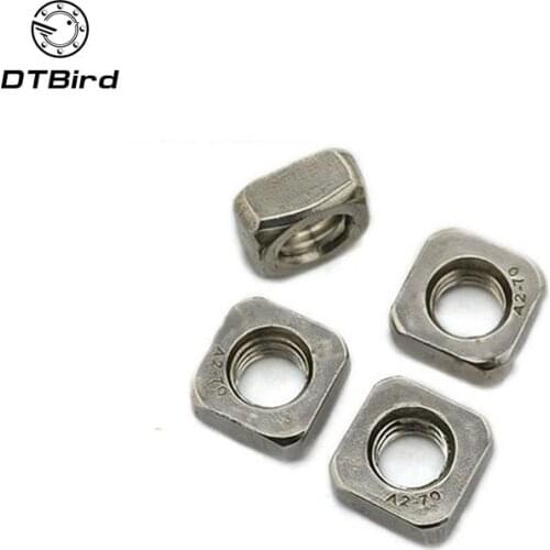 100pcs/lot High Quality DIN557 Stainless Steel 304 A2-70 m3 Square Nut