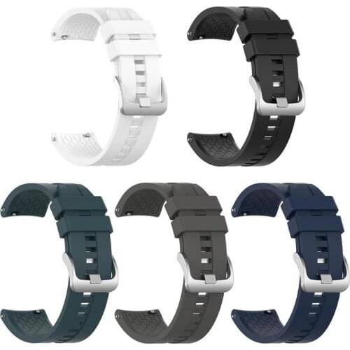 22mm Silicone Watch Band Bracelet Wrist Strap Replacement Comfortable to Wear Durable Simplicity Soft for Amazfit GTR 47mm