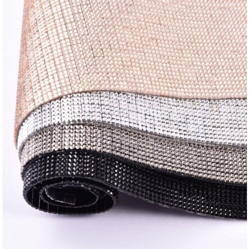 4x4mm Square Resin Rhinestones Trimming Non Hotfix Rhinestone Fabric 24*40cm стразы For New Year DIY Design Wedding Dress B4000